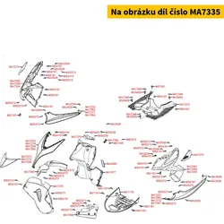 Kymco Frontverkleidung li. weiss MA7335
