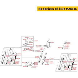 Kymco Gabelholm li. kpl. gold MA8646