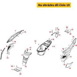 Kymco Seitenverkleidung li. oben schwarz MA8673