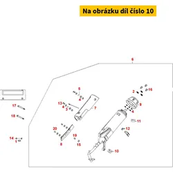 Kymco Sekundärluft-Membrane am Auspuff MA8681