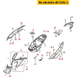 Kymco Batteriefachabdeckung MB0078