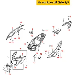 Kymco Helmfachverkleidung vorne MB0080