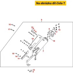 Kymco Auspuff lose MB0093