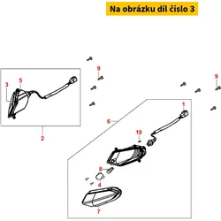 Kymco Blinkerglas vo. re. UB MB0105
