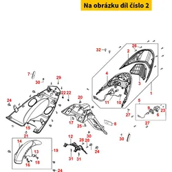 Kymco Rücklichtglas nur Blinker ohne MB0112 MB0111