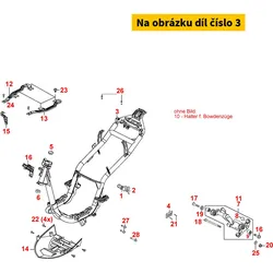 Kymco Rahmen, neue Version ab LC2C2000081300318 MB0219