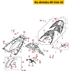 Kymco Schraube B04x022 KS/M/Dichts.Ø6,5 f. Rücklichtglas MB0228