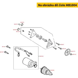 Kymco Anlasser m. Kabel MB1004
