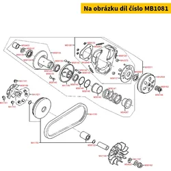 Kymco Trägerplatte Kupplung kpl MB1081