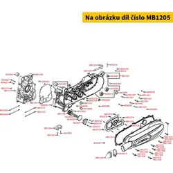 Kymco Platte f. Variomatikdeckel MB1205