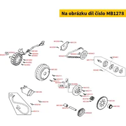 Kymco Sicherungsblech Ölpumpenzahnrad MB1278