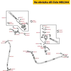 Kymco Bremsschlauch zu Sattel hi. MB1344