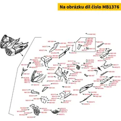 Kymco Handschuhfach Innenteil MB1376