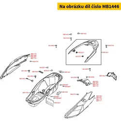 Kymco Gummiabdeckung (VIN) MB1446