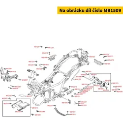 Kymco Halter f. Trittbrett hinten MB1509