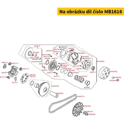 Kymco Gegendruckfeder Fliehkraftkupplung MB1616