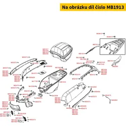 Kymco Gepäckträger hinten = MB6375 MB1913