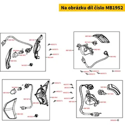 Kymco Kabelsatz Blinker u. Standl. vo. re. MB1952