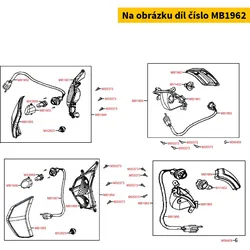 Kymco Kabelsatz Blinker re. hi. MB1962