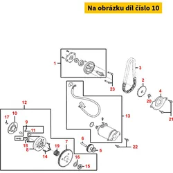 Kymco Flansch f.Anlasserfreilauf (Schraube M6) Ø74 MB2100
