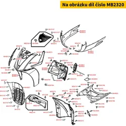 Kymco Abdeckung Front MB2320