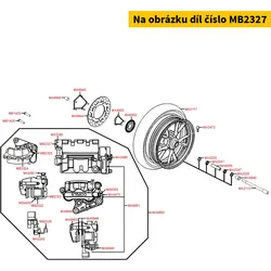 Kymco Bremsklotzführungsstift M10/6x46mm MB2327