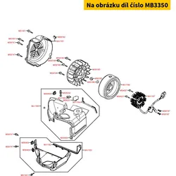 Kymco Rotor (f. Stator mit 8 Spulen) MB3350