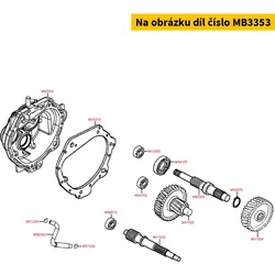 Kymco Getriebeeingangswelle MB3353