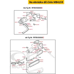 Kymco Schlauch am Sekundärluftsystem MB4159