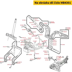 Kymco Bremsschlauch zu Sattel hi. MB4301