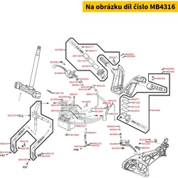 Kymco Bremsschlauch zu Sattel vo. MB4316