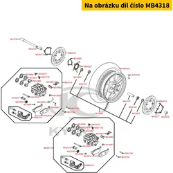 Kymco Bremssattel re.vo. MB4318