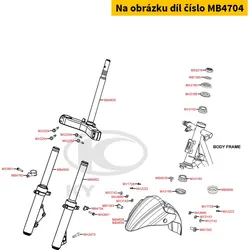 Kymco Halter f. Schlauch MB4704