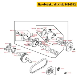 Kymco Hülse = MV0065 MB4742