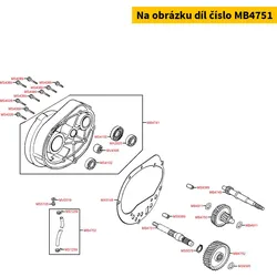 Kymco Getriebeausgangswelle MB4751