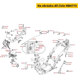Kymco Abdeckung f. Zündschloss = MB4774 MB4775