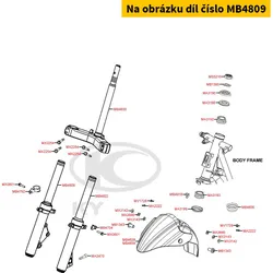 Kymco Gabelholm re. kpl. MB4809