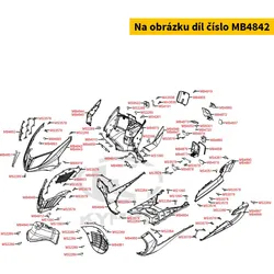 Kymco Frontverkleidung  midnight black MB4842