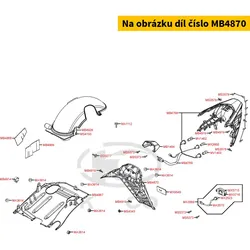 Kymco Kotflügel hinten MB4870