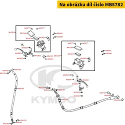 Kymco Bremsschlauch zu Sattel hi. MB5782