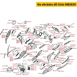 Kymco Schloss ( Deckel Handschuhfach) MB5830