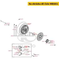 Kymco Bremssattel vo. MB5851