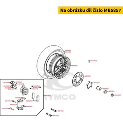 Kymco Halter f. Bremssattel hinten MB5857