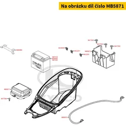 Kymco Batteriefachabdeckung MB5871