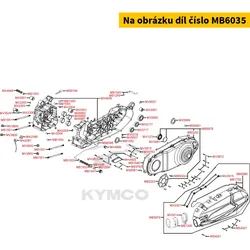 Kymco Abdeckung Variomatikdeckel MB6035