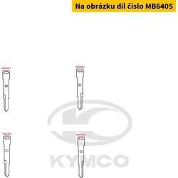 Kymco Magnetschloßdeckel kpl. m. 2 Schlüsselköpfen MB6405