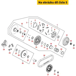 Kymco Kupplungsbacken (VE = 3 St.) MB6547