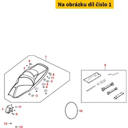 Kymco Sitzbank kpl. ohne Schanier MB6691