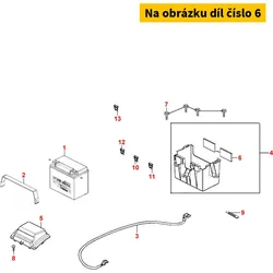 Kymco Gummiauflage f. Batterie MB6709