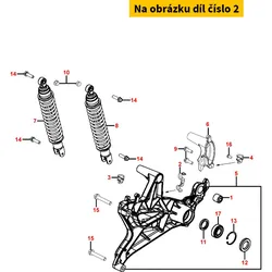 Kymco Halter f. Bremsschlauch MB6742